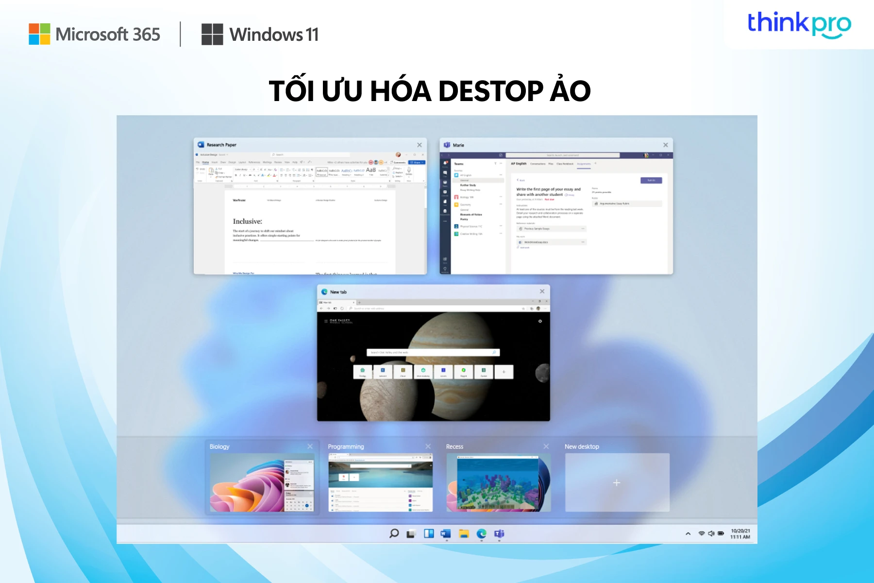 Tối ưu hóa destop ảo trên Windows 11