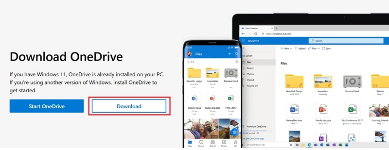 cài lại OneDrive trên Windows 11