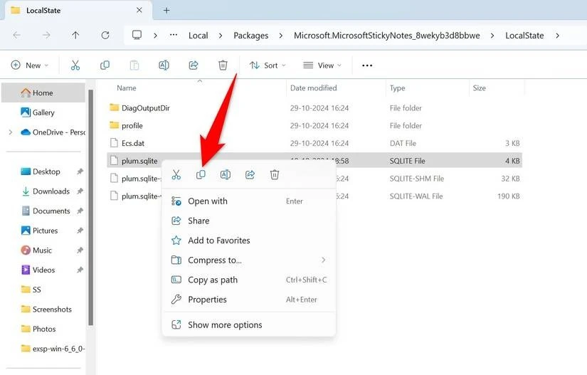 Sử dụng File Explorer sao lưu thủ công