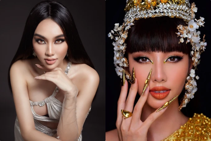 Thuy Tien transforms the image by makeup