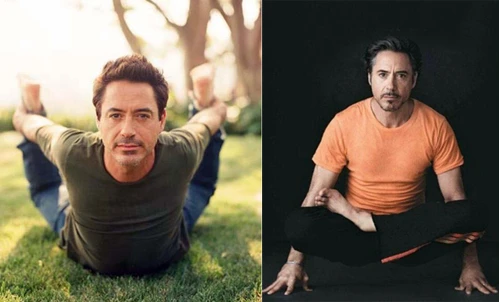 Hollywood male star maintains a toned body thanks to yoga