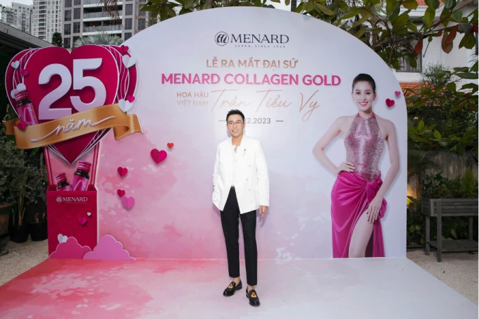 Miss Tran Tieu Vy was Ambassador Menard Collagen Gold