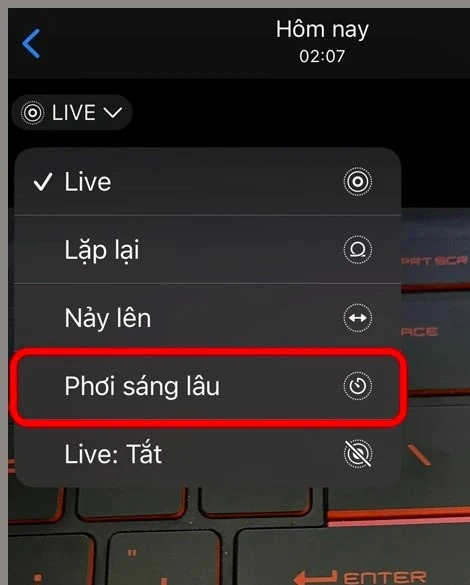 Cách chụp ảnh phơi sáng lâu bằng Live Photos