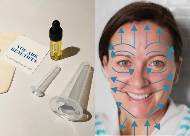 It looks funny, but the method of using this massage cup helps the young face are how old