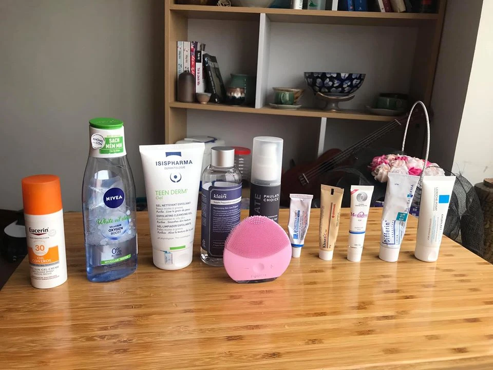 Only use 1 tube of ice cream prescribed by the doctor and learn by themselves Skincare products, the international student finds the skin that is smooth and non -acne.