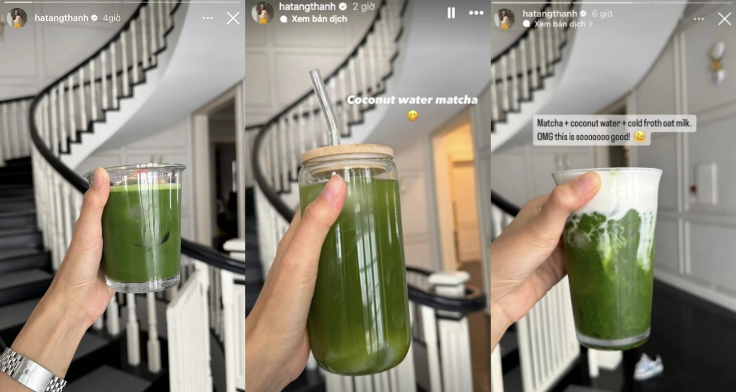 Study Ha Tang skin care with green tea to prevent aging, smooth and smooth skin