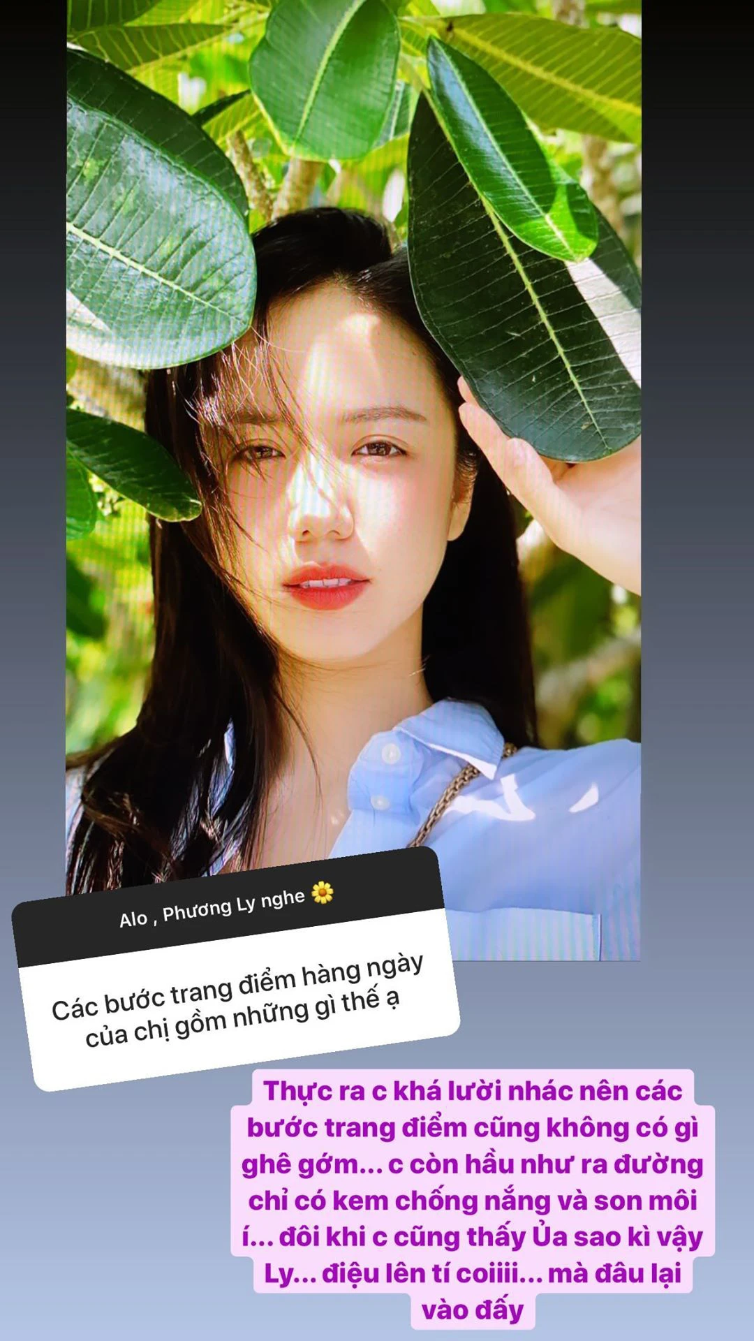 Phuong Ly makeup daily only 2 steps, want to be healthy and beautiful, so they should follow