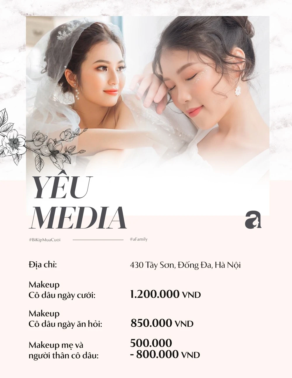 10 beautiful bridal makeup addresses in Hanoi that they are about to get married, do not ignore