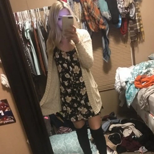 Post virtual life, beautiful girl being cursed "on her face" because of the dirty room like a landfill