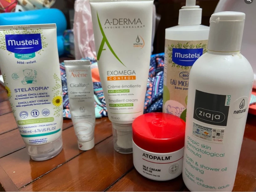 Each used 13 lines of moisturizer, 10 creams for atopic dermatitis, 9X mother offered the most genuine review