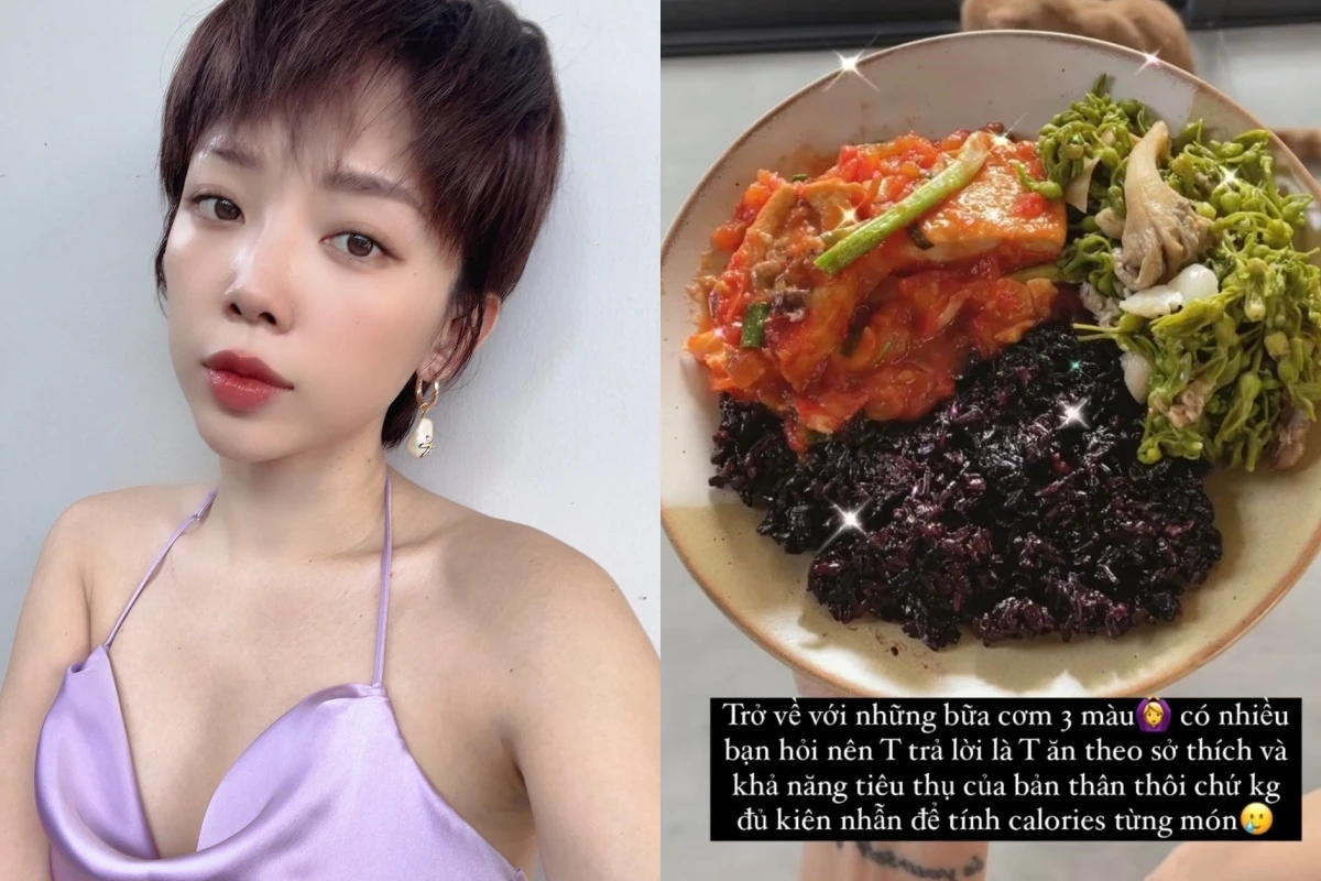 Toc Tien, Primmy Truong eat black rice instead of white rice to lose weight, increase collagen