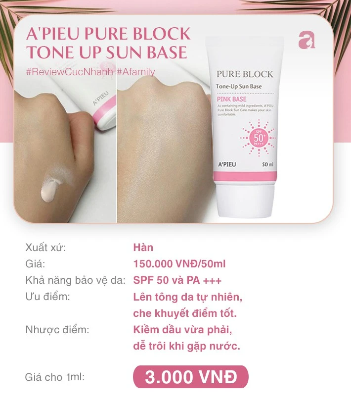 Review does not lack any details of 8 tubes of sunscreen lifting the price of less than 400k is being used by women.