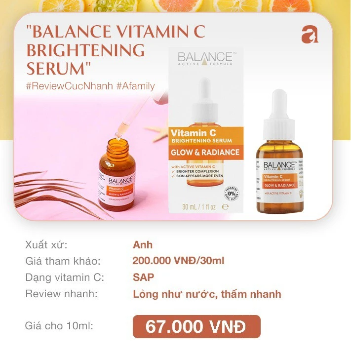 8 types of vitamin C serum prevents melasma and anti -aging prices under 350k that every woman needs in the "anti -aging" work