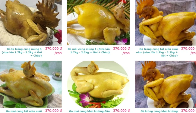 Saigon: 5 addresses for selling chicken online to deliver home, priced from 240k/head, many places also offer gifts