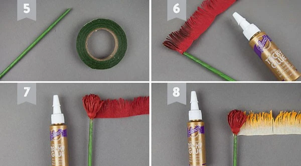 Tell you how to make extremely pretty paper chrysanthemum