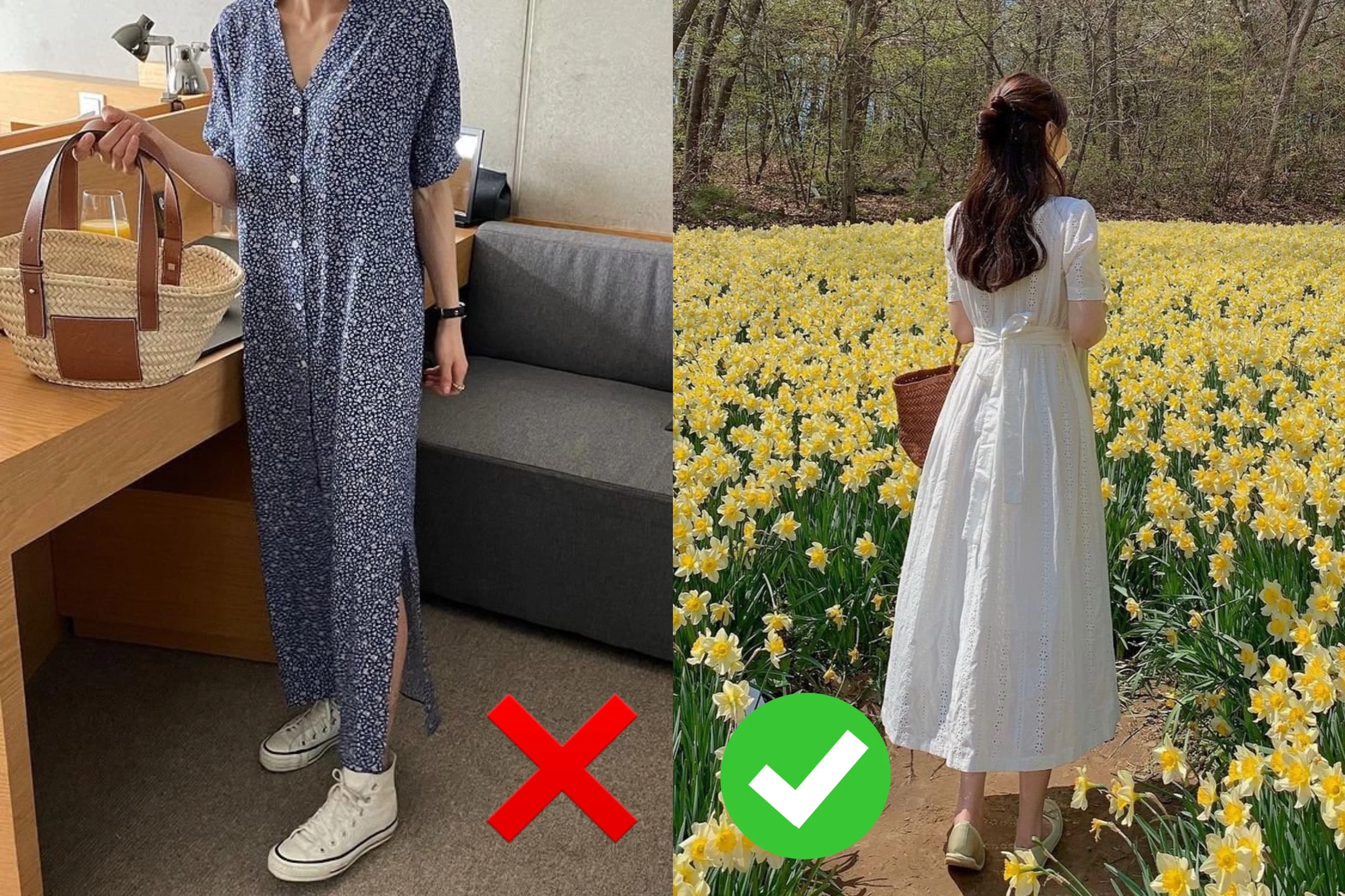 Invite you immediately 5 outfit errors when wearing long clothes below if you still want to have a nice picture to go out