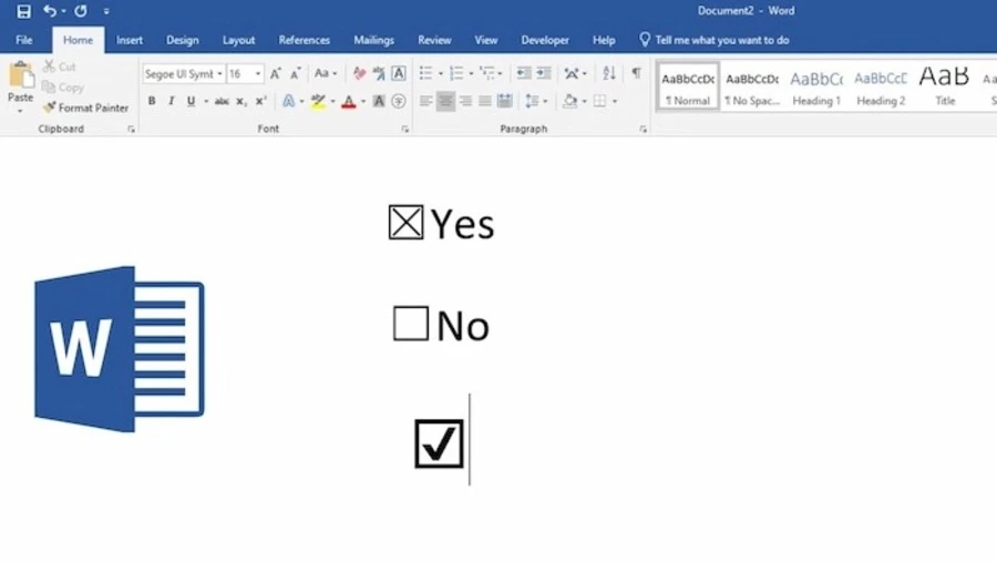 Ưu điểm tạo checkbox trong Word