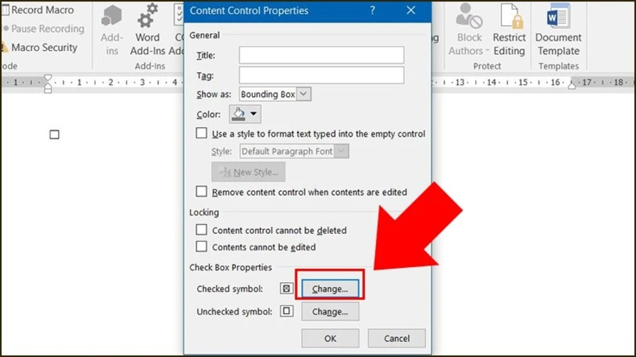 Hướng dẫn tạo checkbox trong Word bằng Symbol