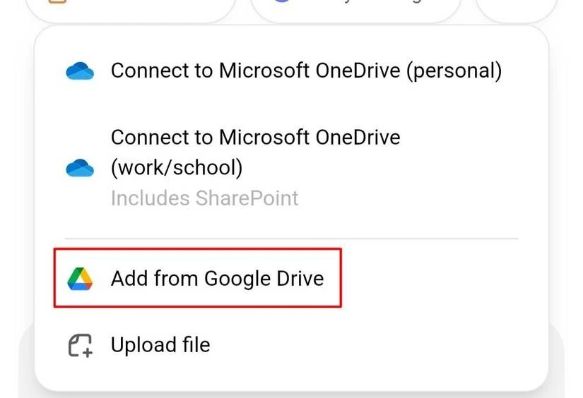 Cách tải tệp Google Drive lên ChatGPT