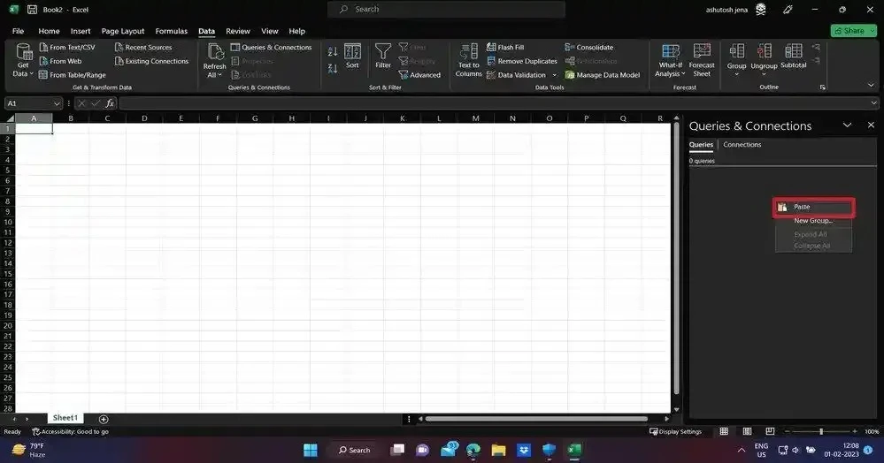 Cách sao chép và di chuyển Power Query trong Excel