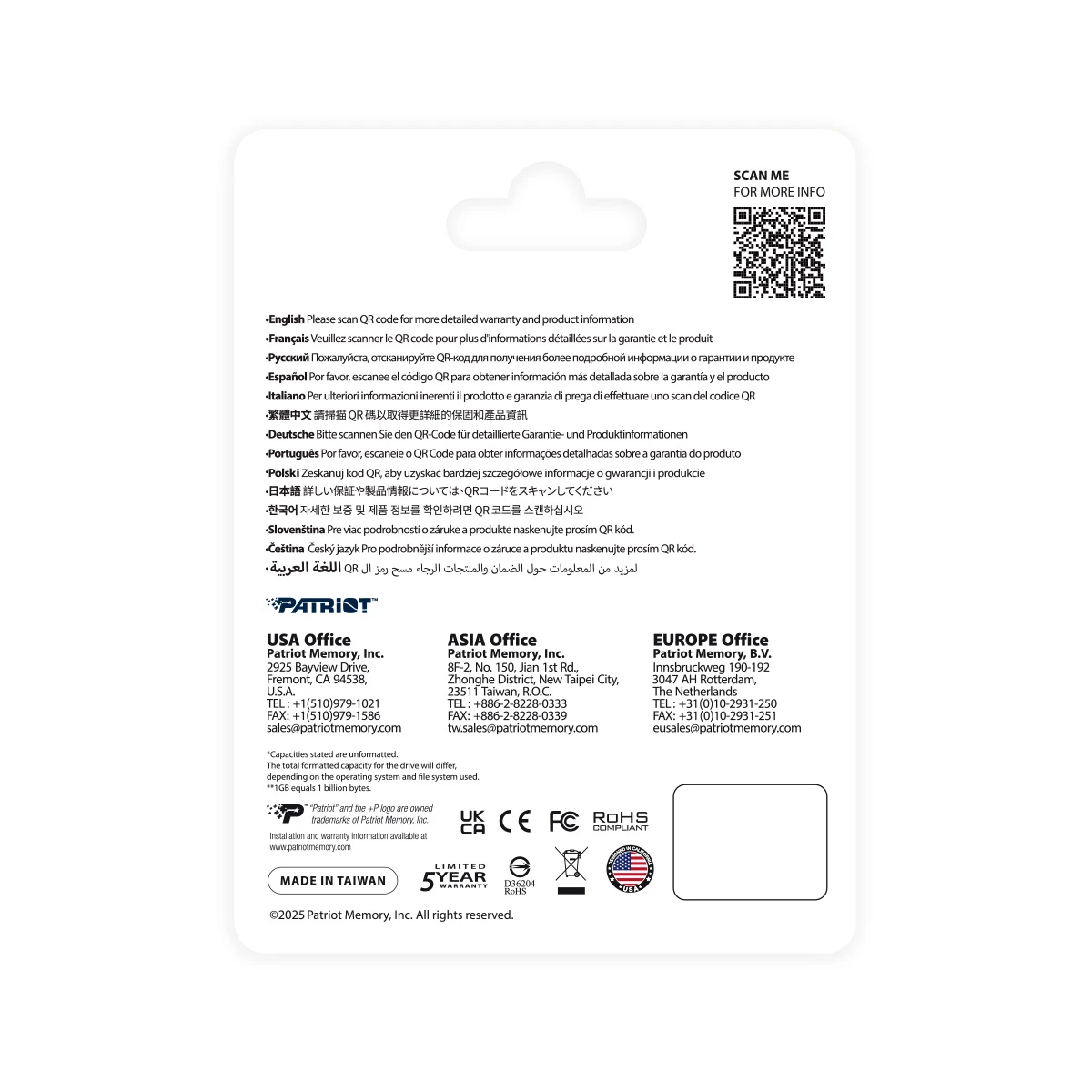 Ổ Cứng SSD Patriot P410 Gen4x4 M.2 2280 NVMe