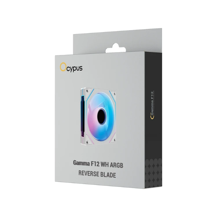 Quạt Tản Nhiệt Fan Case Ocypus Gamma F12 WH ARGB Reverse Blade