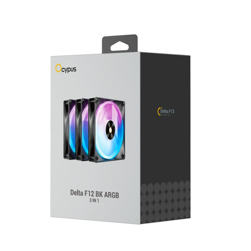 Quạt Tản Nhiệt Fan Case Ocypus Delta F12 BK ARGB 3IN1