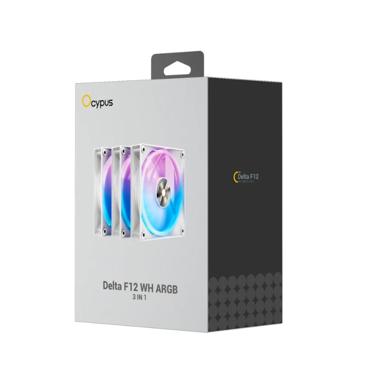 Quạt Tản Nhiệt Fan Case Ocypus Delta F12 WH ARGB 3IN1