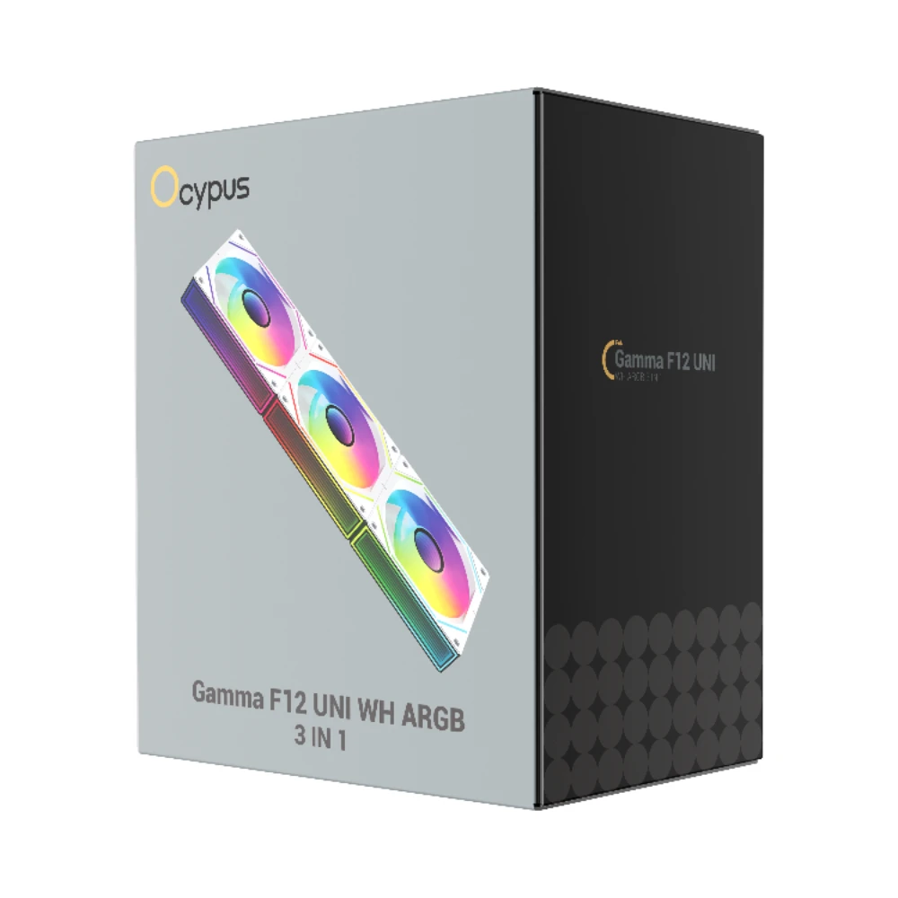 Quạt Tản Nhiệt Fan Case Ocypus Gamma F12 UNI WH ARGB 3 IN 1
