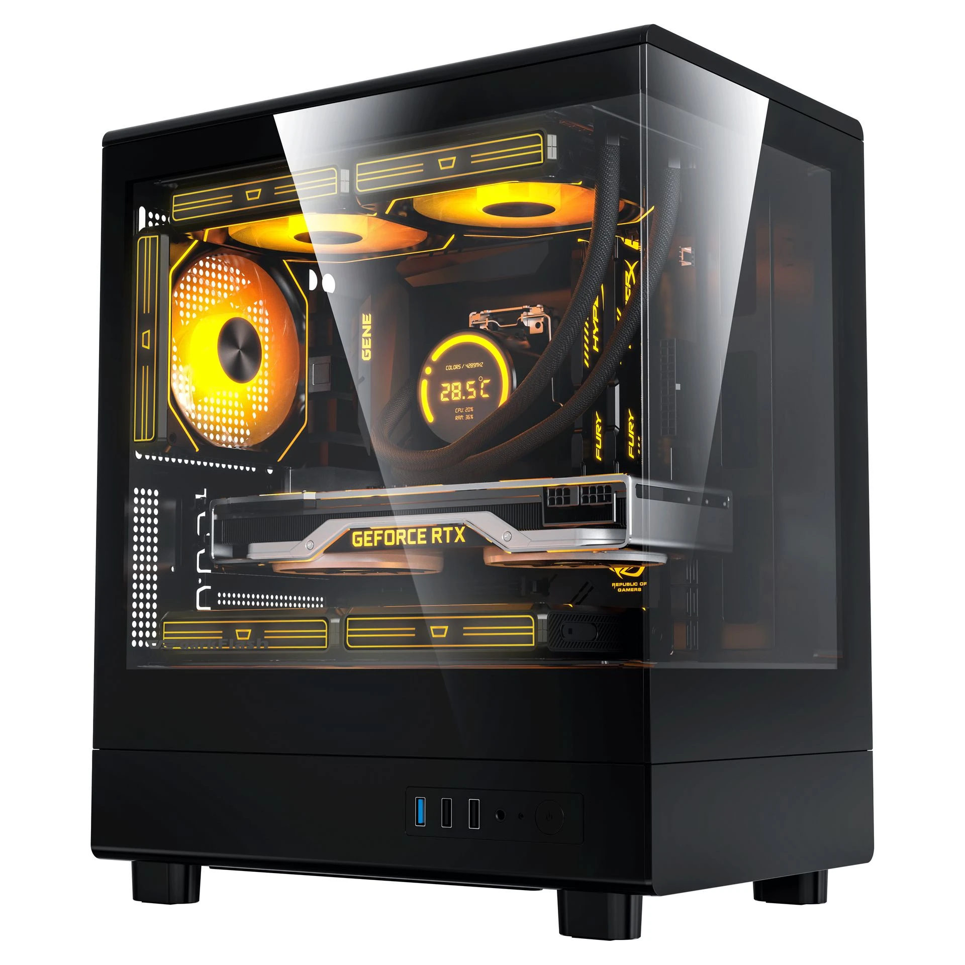 VỎ CASE MÁY TÍNH DARKFLASH DB330M (Full M-ATX)