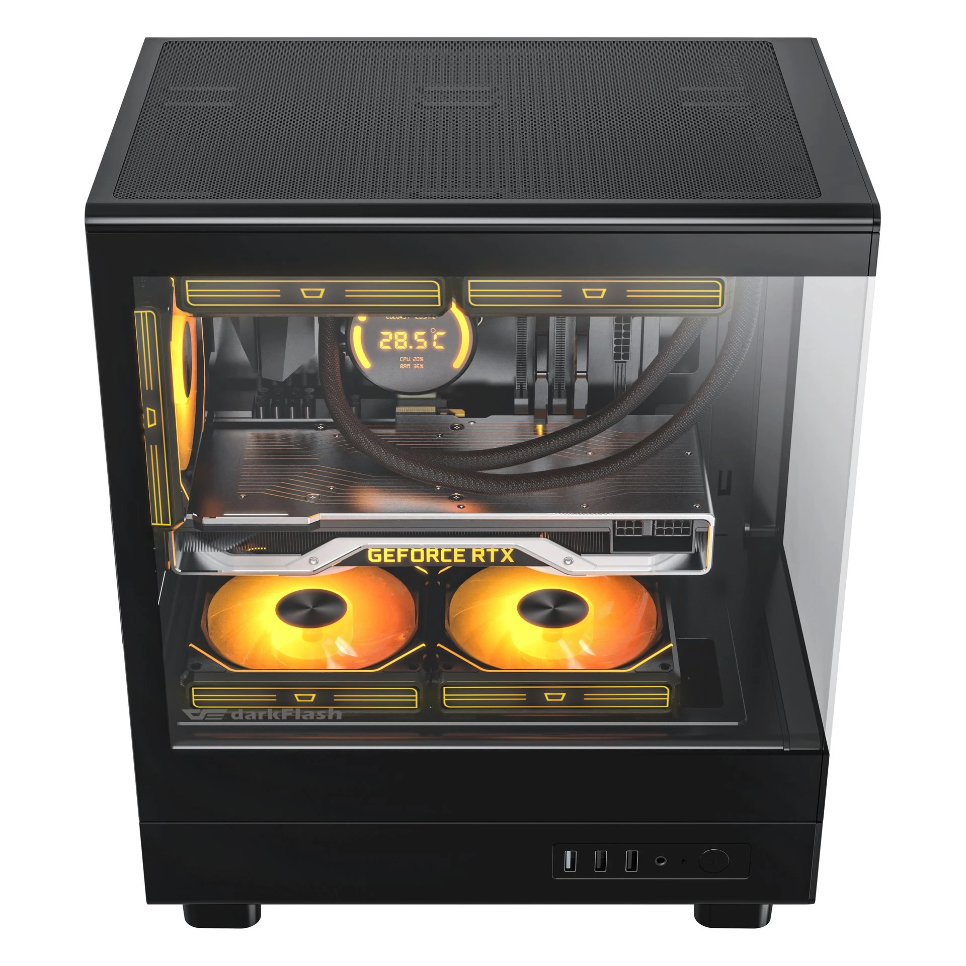VỎ CASE MÁY TÍNH DARKFLASH DB330M (Full M-ATX)