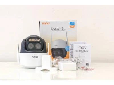 Camera Ngoài Trời Cruiser Z iMOU 3K 5MP Ống kính kép, Zoom xa tới 12X (IPC-S7DP-5M0WEZ)