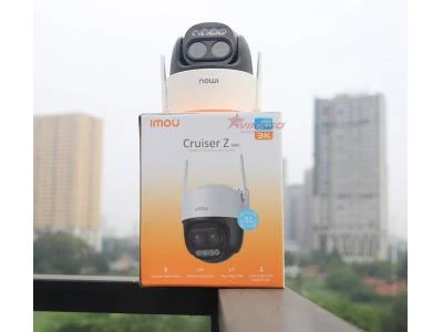 Camera Ngoài Trời Cruiser Z iMOU 3K 5MP Ống kính kép, Zoom xa tới 12X (IPC-S7DP-5M0WEZ)