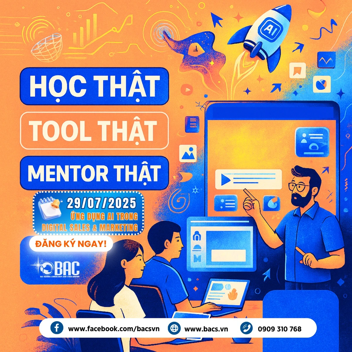 HỌC THẬT – TOOL THẬT – MENTOR THẬT