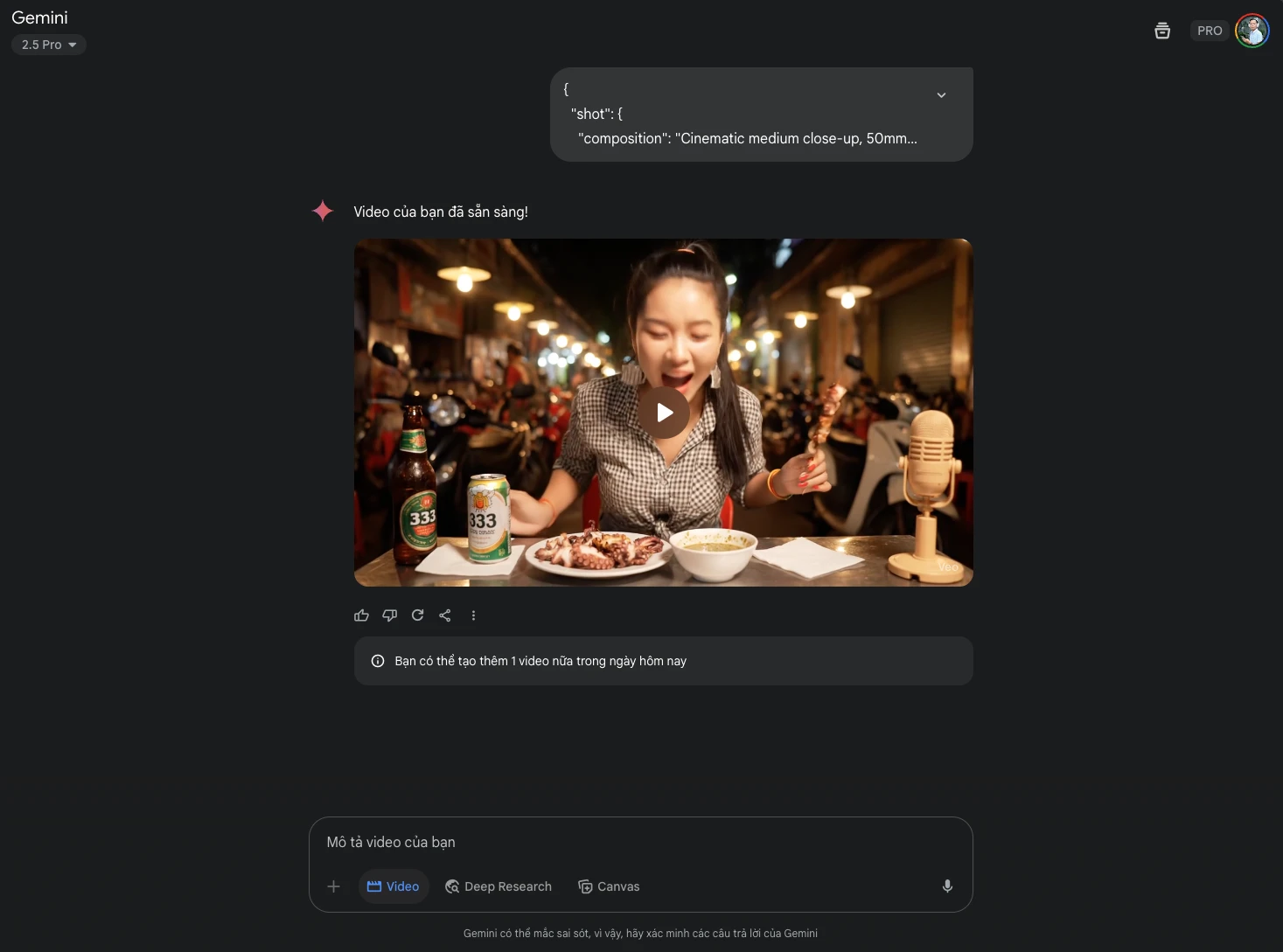 Google đã mở Veo 3 cho người dùng Việt Nam, không cần chuyển vùng nữa!