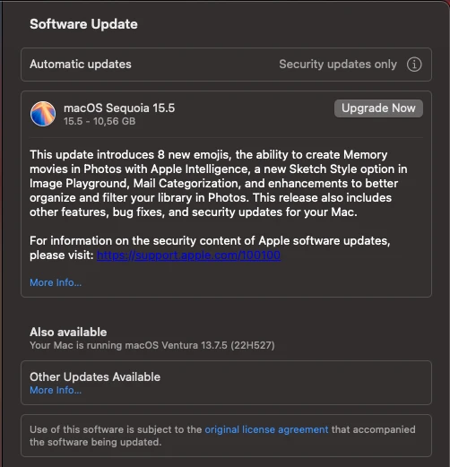Có nên lên macOS Sequoia 15.5 không?