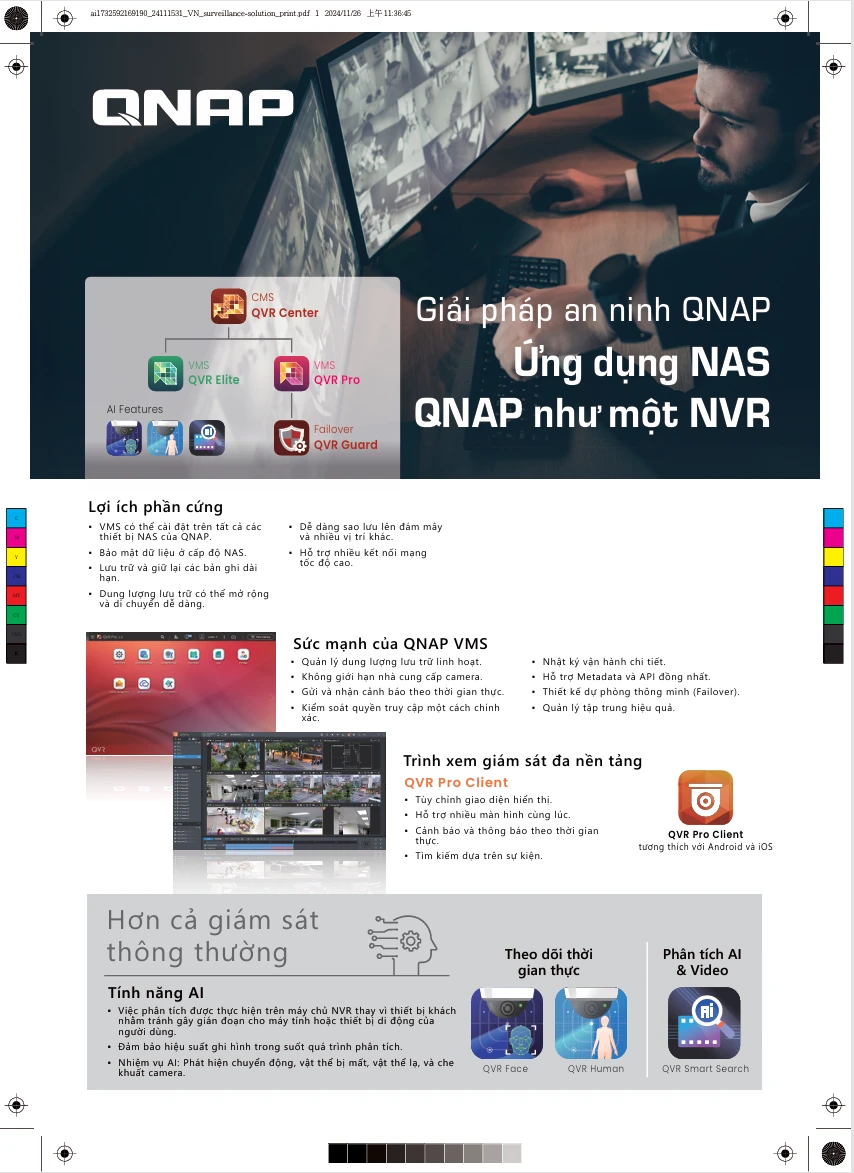 Biến NAS thành trung tâm giám sát an ninh chuyên nghiệp – chỉ với QNAP.
