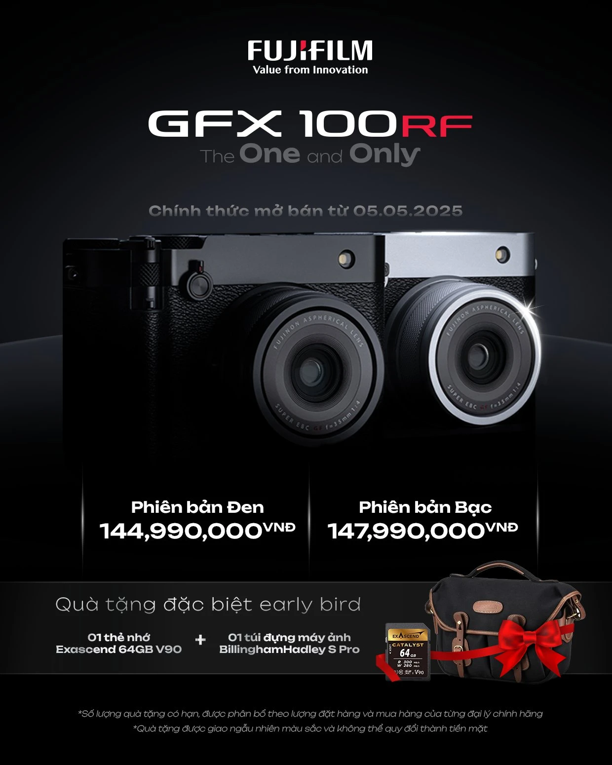 FUJIFILM GFX100RF CHÍNH THỨC MỞ BÁN TẠI VIỆT NAM: BOM TẤN 2025 CHO NHIẾP ẢNH GIA TRUYỀN CẢM HỨNG