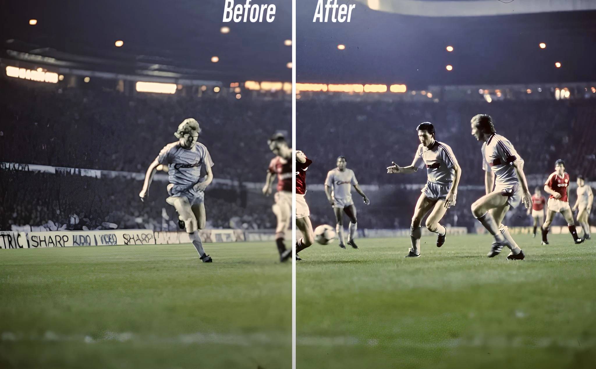 Honor Magic 7 Pro được sử dụng để Upscale những hình ảnh xưa cũ thời vàng son của Manchester United