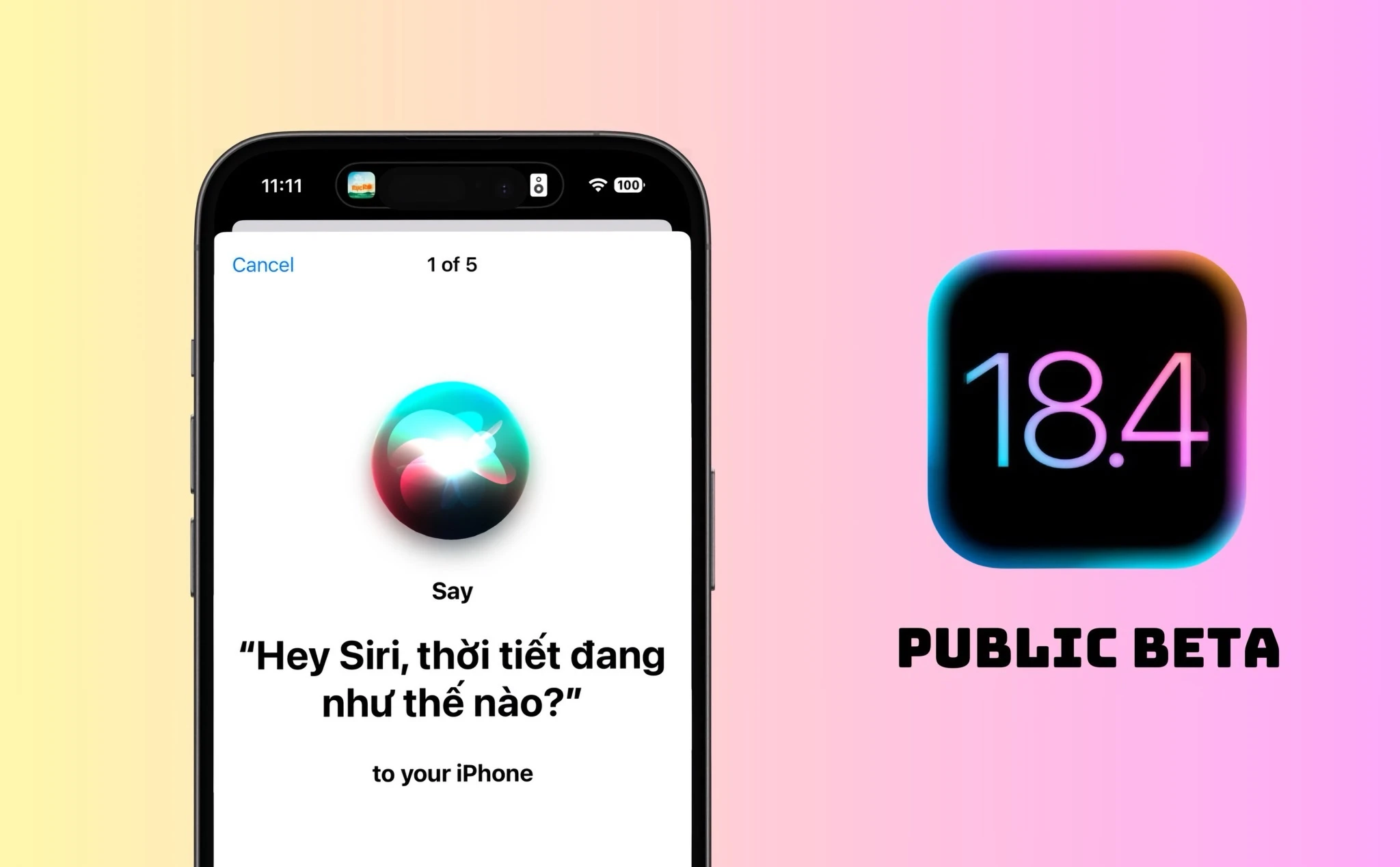 Apple phát hành iOS 18.4 Public Beta: Lên để trải nghiệm Siri tiếng Việt thôi
