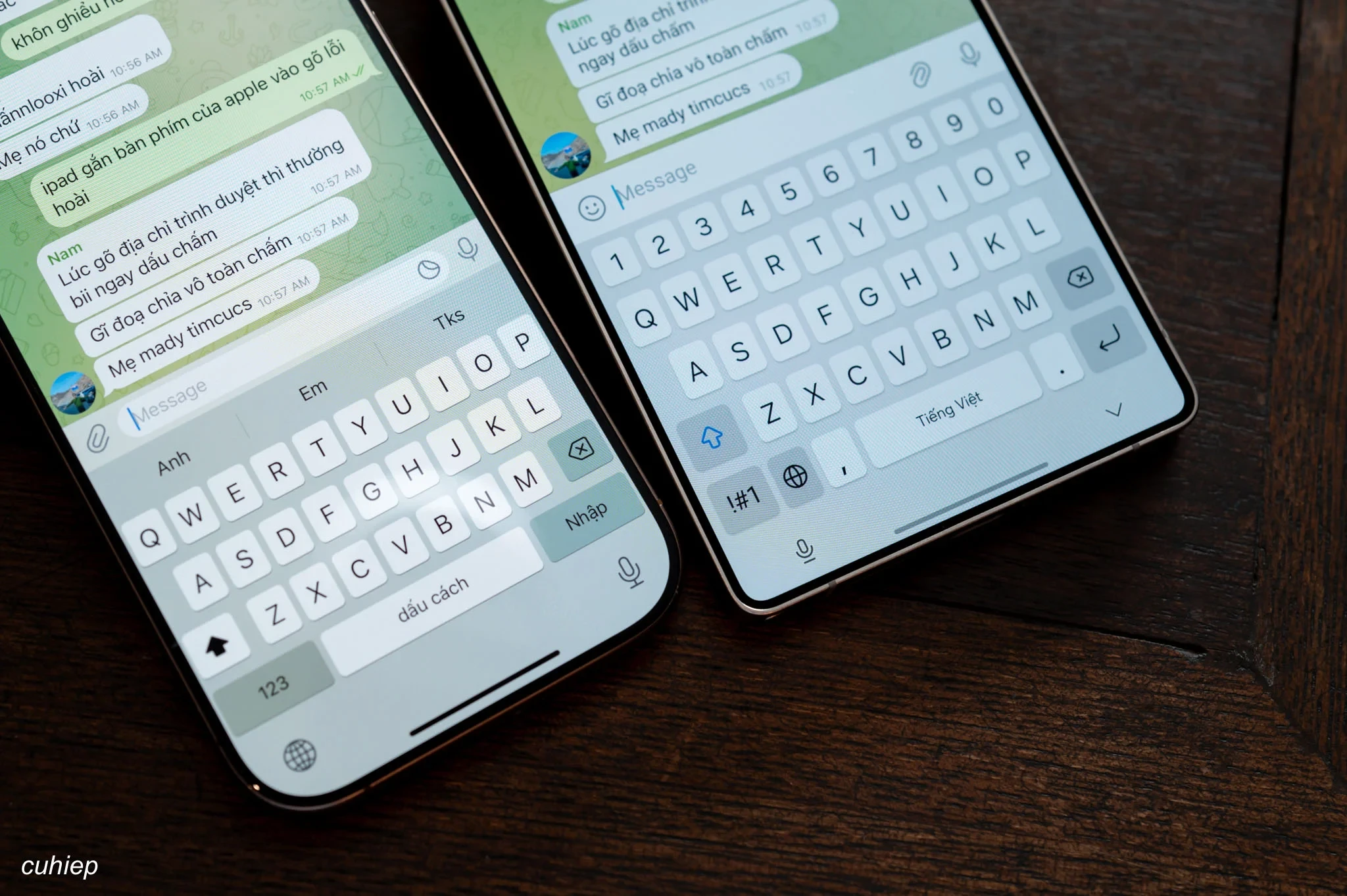 [Hỏi Tinh tế]: Anh em thích bàn phím iOS hay Android hơn?