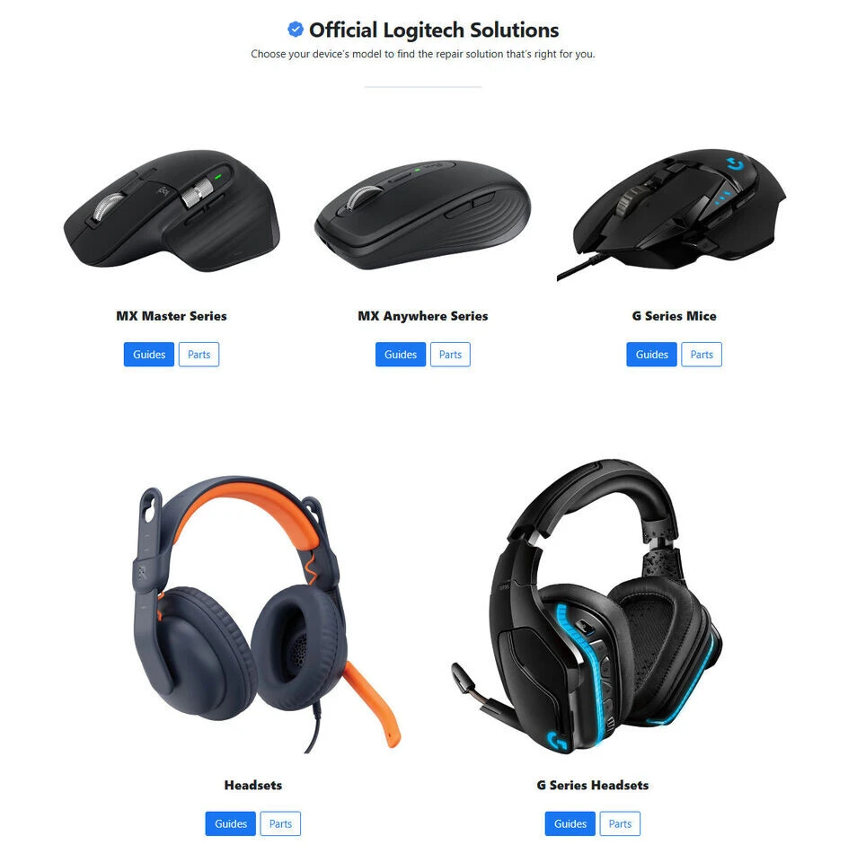 Logitech Repair Hub