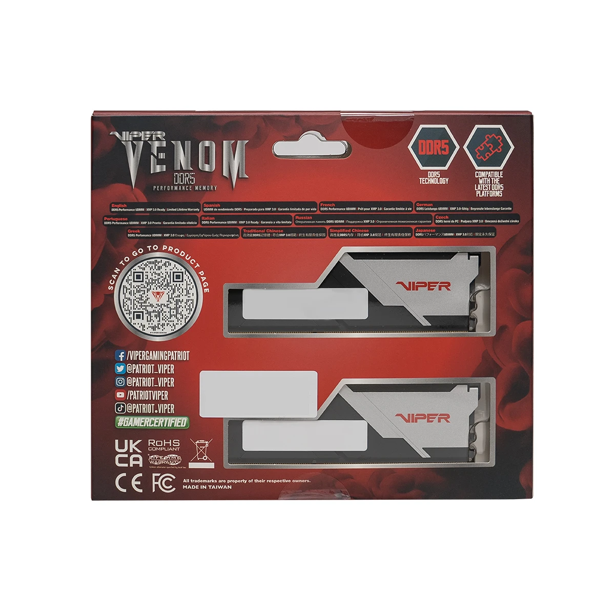 Ram Patriot Viper Venom DDR5 6000 16GB