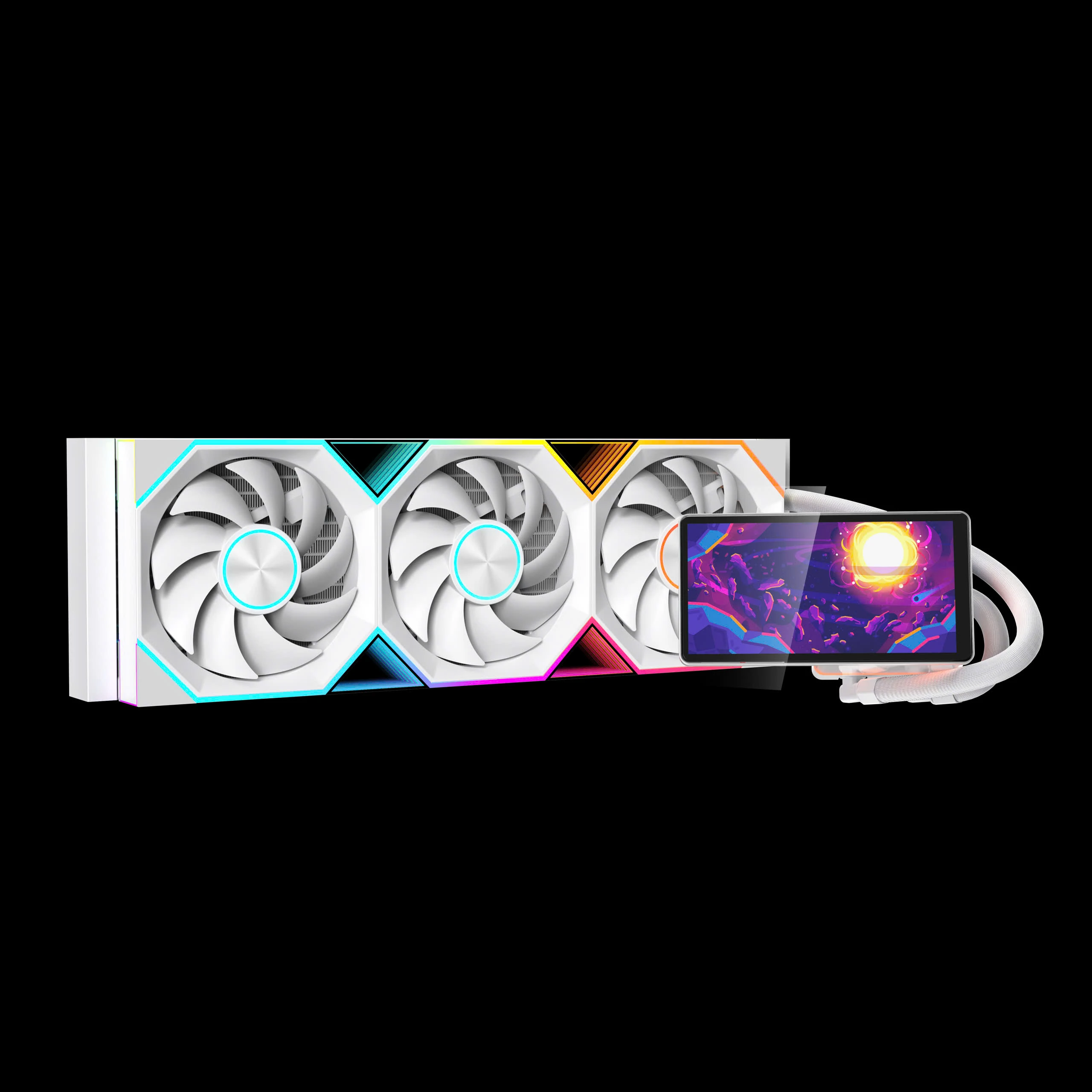 Tản Nước Leopard Pro Flow 360 Trắng