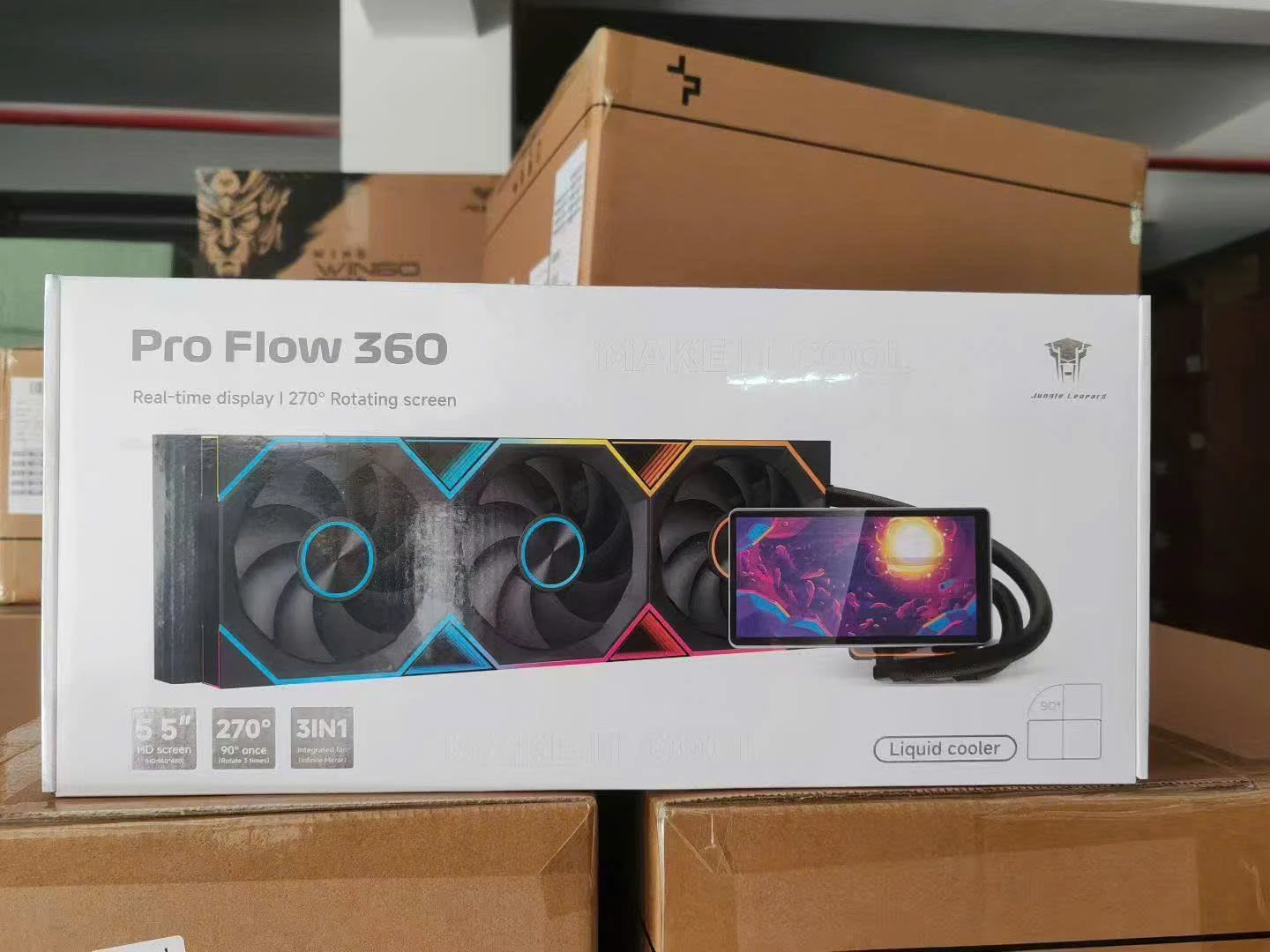 Tản Nước Leopard Pro Flow 360 Đen
