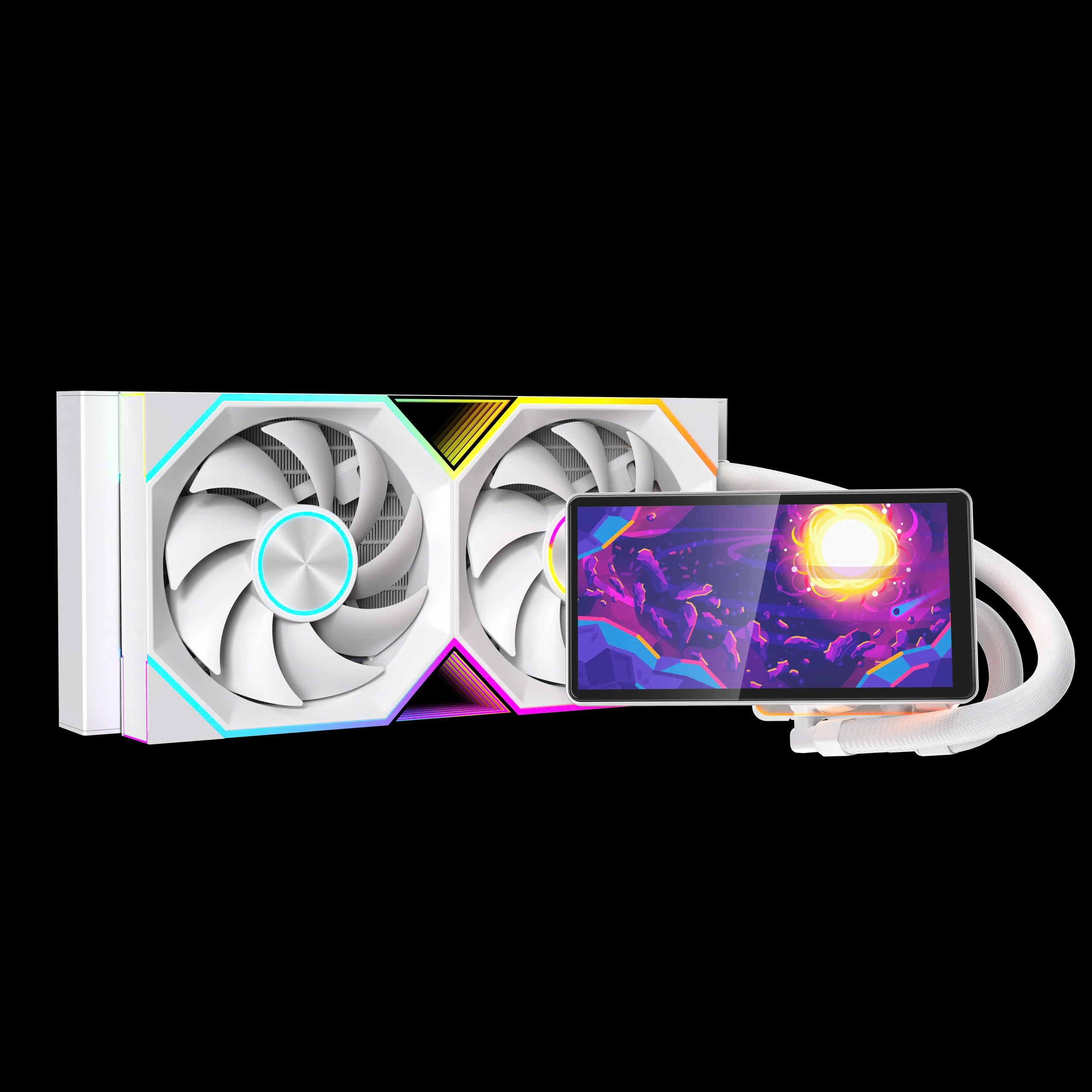 Tản Nước Leopard Pro Flow 240 Trắng