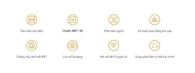 Camera IMOU Ngoài Trời BULLET 2C 3MP chuẩn 2K - IPC-F32P Chống chịu thời tiết