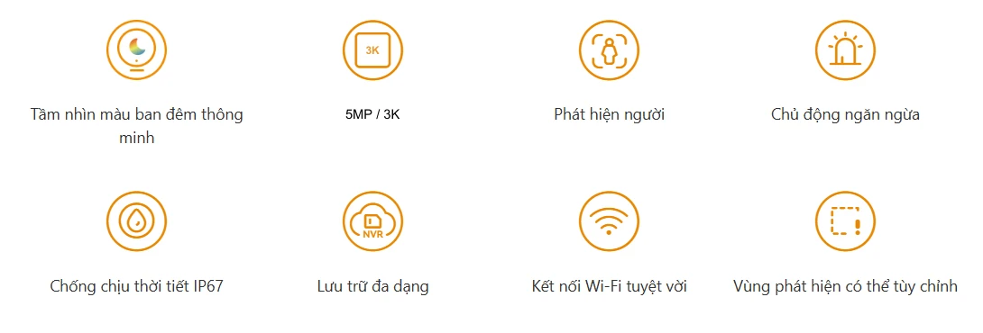Camera IMOU Ngoài Trời BULLET 2E 5M chuẩn 3K - IPC-F32FP - Có Màu Ban Đêm