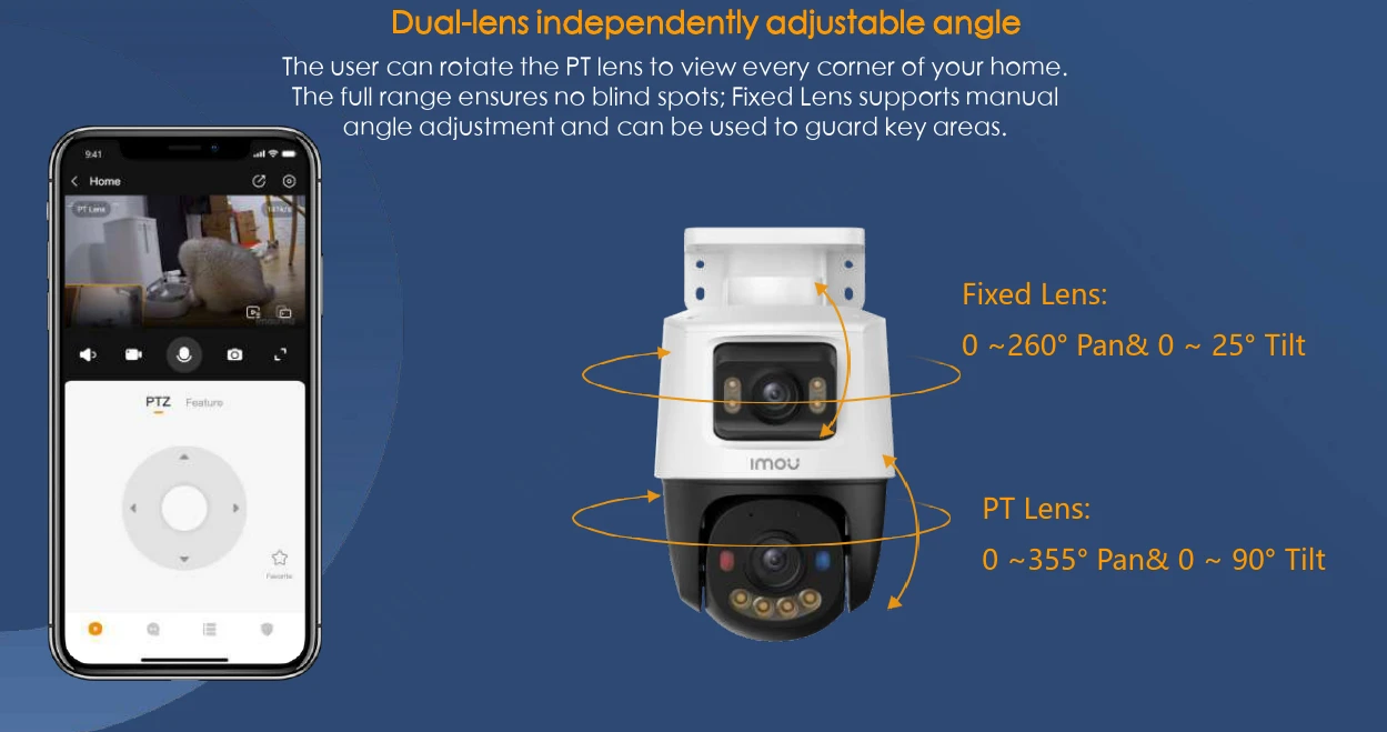 Camera IMOU PoE Cruiser Dual 2 6MP IPC-PS70FP-6M0