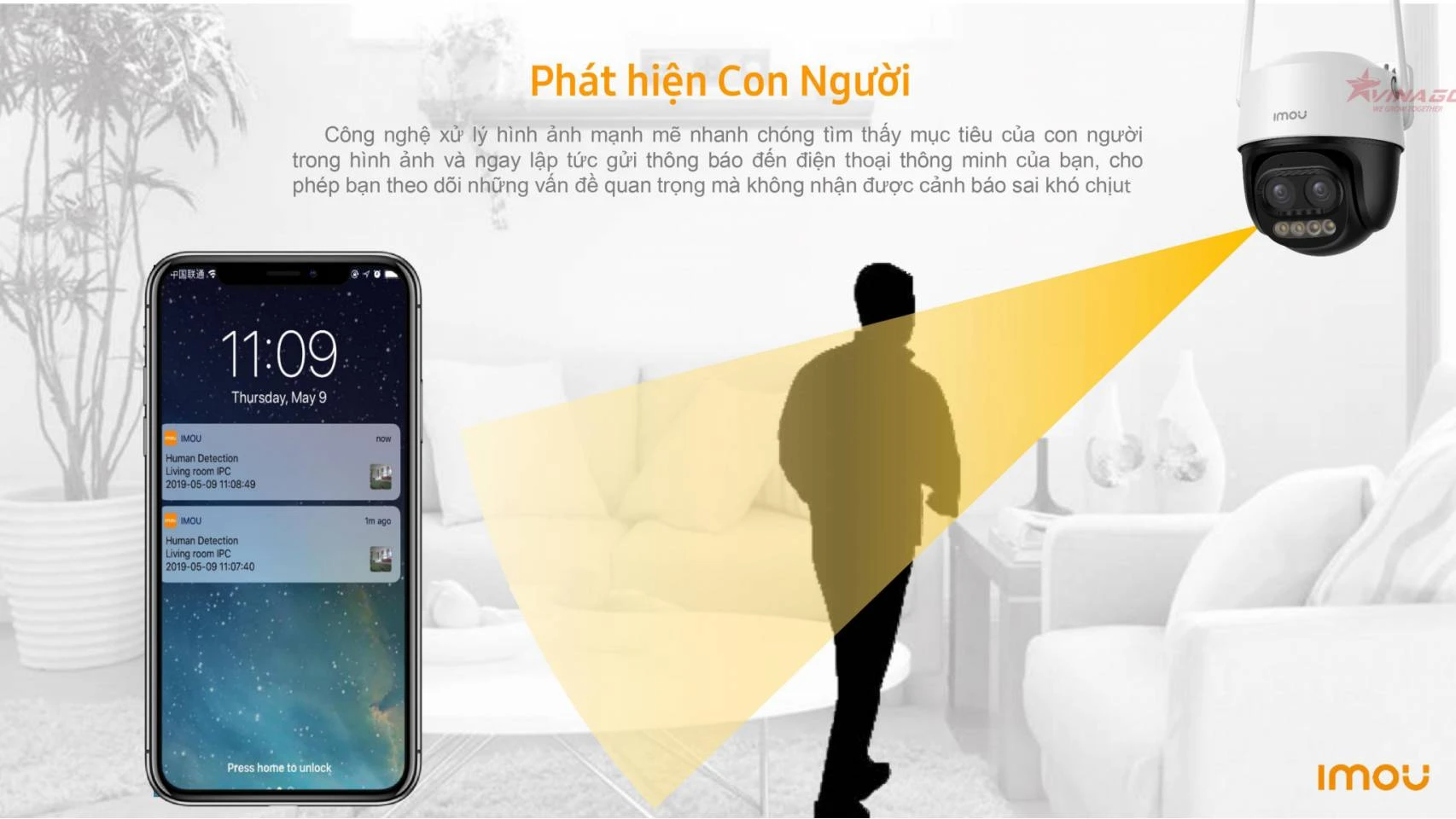 Camera Ngoài Trời Cruiser Z iMOU 3K 5MP Ống kính kép, Zoom xa tới 12X (IPC-S7DP-5M0WEZ)